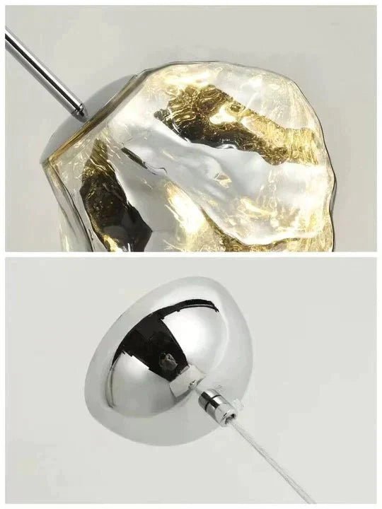 Modern Rock Glass Special Shape Pendant Lighting - Zelno Lighting