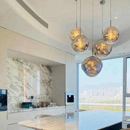 Modern Rock Glass Special Shape Pendant Lighting - Zelno Lighting