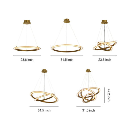 Modern Round Chandelier Luxury Design Ceiling Light - Zelno