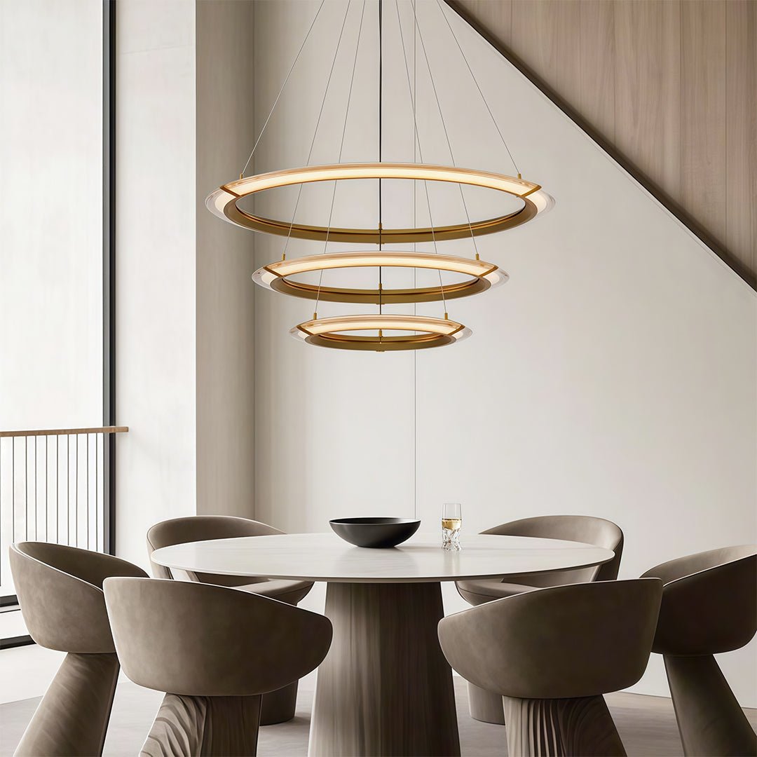 Modern Round Chandelier Luxury Design Ceiling Light - Zelno