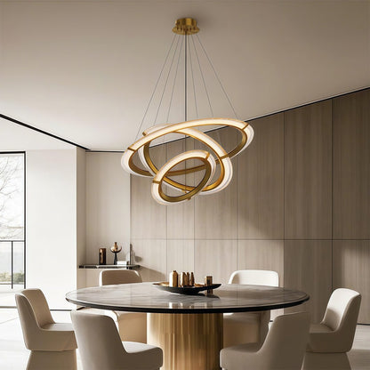 Modern Round Chandelier Luxury Design Ceiling Light - Zelno