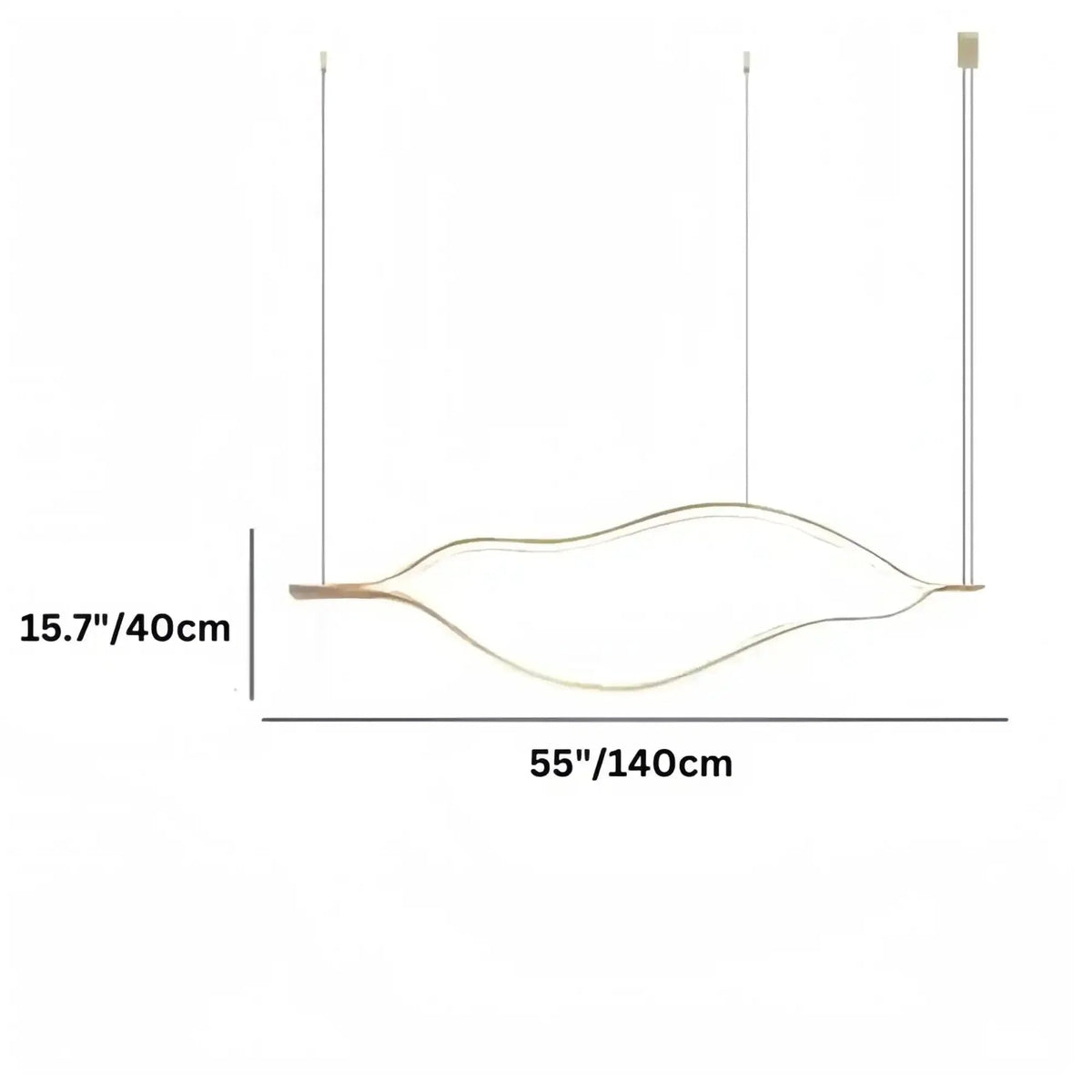 Modern Simple Aluminum Waving Chandelier - Zelno Lighting