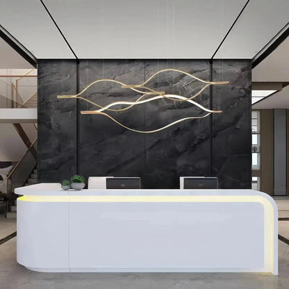 Modern Simple Aluminum Waving Chandelier - Zelno Lighting