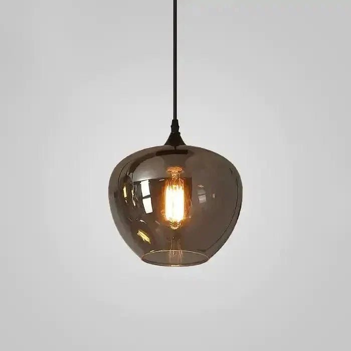 Modern Smoke Gray Glass Lamp Designer Chandelier - Zelno Lighting