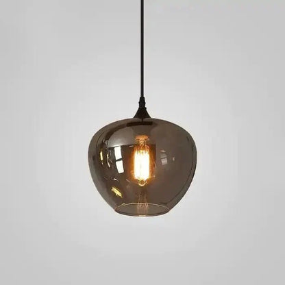 Modern Smoke Gray Glass Lamp Designer Chandelier - Zelno Lighting