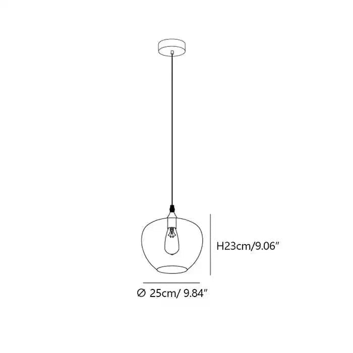 Modern Smoke Gray Glass Lamp Designer Chandelier - Zelno Lighting