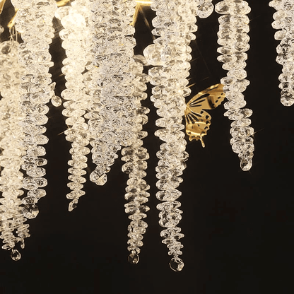 Modern Snowflake Crystal Branch Chandelier - Zelno Lighting
