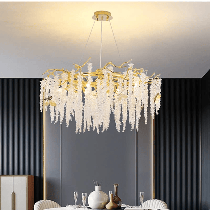 Modern Snowflake Crystal Branch Chandelier - Zelno Lighting