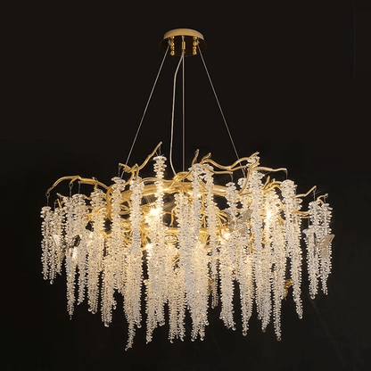 Modern Snowflake Crystal Branch Chandelier - Zelno Lighting