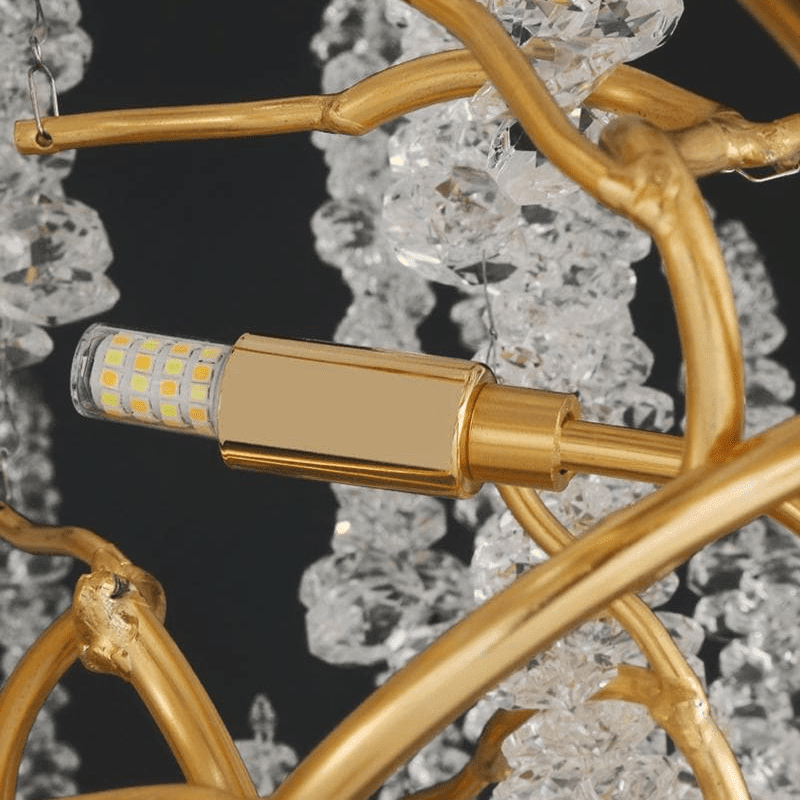 Modern Snowflake Crystal Branch Chandelier - Zelno Lighting