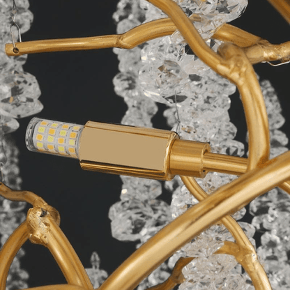 Modern Snowflake Crystal Branch Chandelier - Zelno Lighting