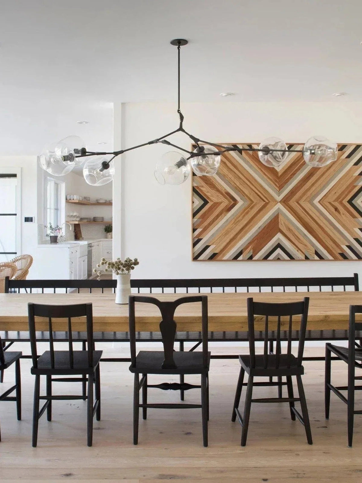Modern Sputnik Smoky Gray/Amber Glass Branch Chandelier for Kitchen Island/Dining Room - Zelno Lighting