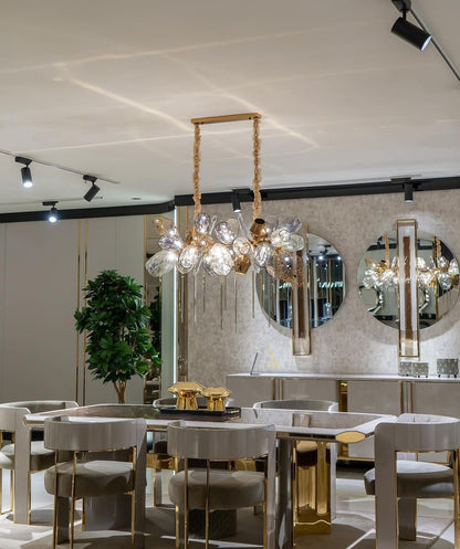 Modern Wine Glass Shape Chandelier Italian Light Luxury Light Fixture for Dining Room/Living Room - Zelno Lighting