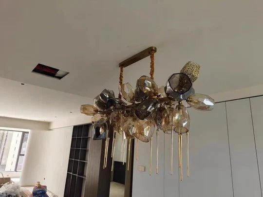 Modern Wine Glass Shape Chandelier Italian Light Luxury Light Fixture for Dining Room/Living Room - Zelno Lighting