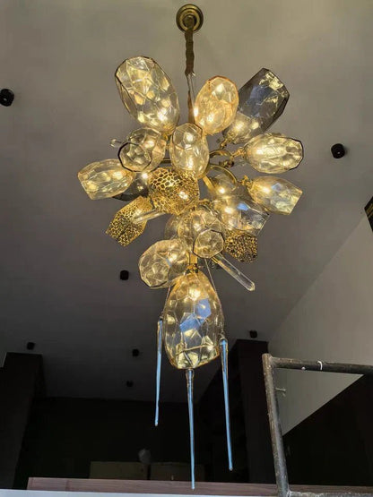 Modern Wine Glass Shape Chandelier Italian Light Luxury Light Fixture for Dining Room/Living Room - Zelno Lighting