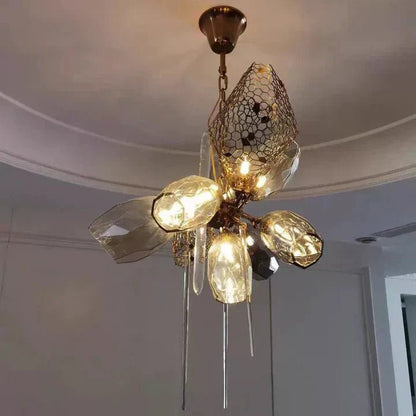 Modern Wine Glass Shape Chandelier Italian Light Luxury Light Fixture for Dining Room/Living Room - Zelno Lighting