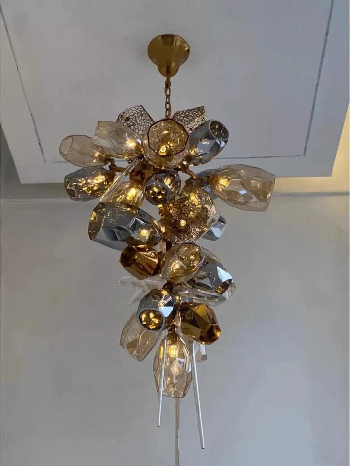 Modern Wine Glass Shape Chandelier Italian Light Luxury Light Fixture for Dining Room/Living Room - Zelno Lighting