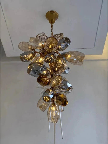 Modern Wine Glass Shape Chandelier Italian Light Luxury Light Fixture for Dining Room/Living Room - Zelno Lighting