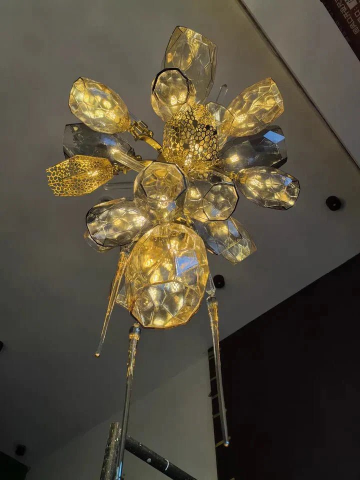 Modern Wine Glass Shape Chandelier Italian Light Luxury Light Fixture for Dining Room/Living Room - Zelno Lighting