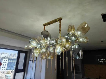 Modern Wine Glass Shape Chandelier Italian Light Luxury Light Fixture for Dining Room/Living Room - Zelno Lighting