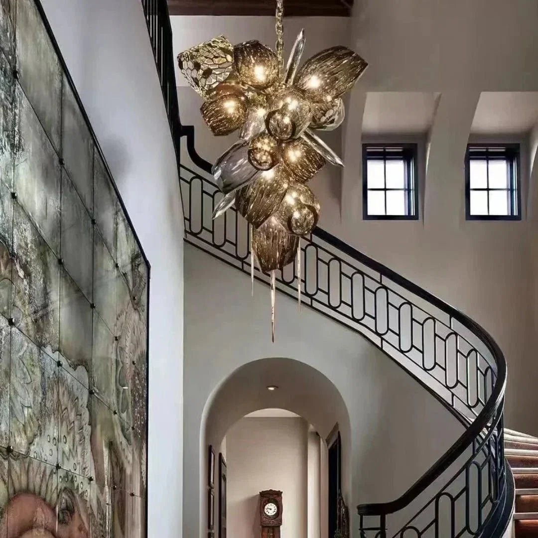Modern Wine Glass Shape Chandelier Italian Light Luxury Light Fixture for Dining Room/Living Room - Zelno Lighting