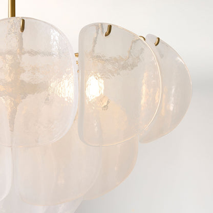 Murano Chandelier (22") White - Zelno
