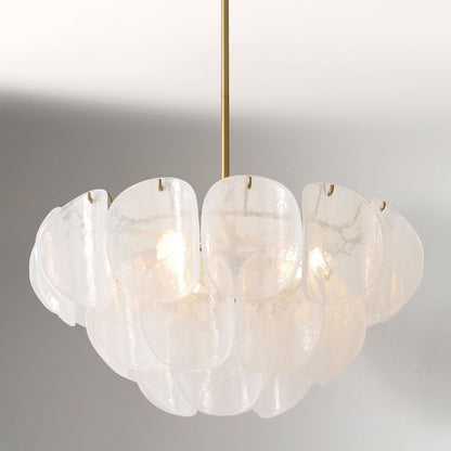 Murano Chandelier (22") White - Zelno