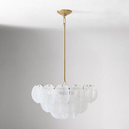 Murano Chandelier (22") White - Zelno
