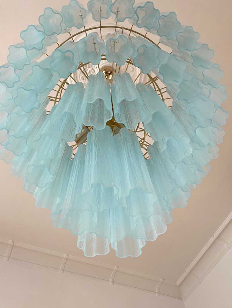 Murano Chandelier – 78 tubes – Opal - Zelno