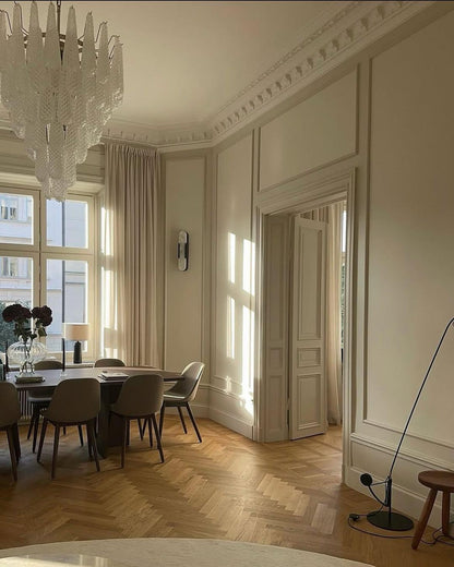 Murano Chandelier – Drop – Transparent - Zelno Lighting