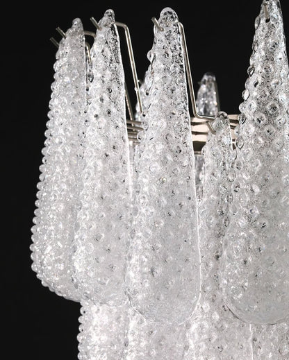 Murano Chandelier – Drop – Transparent - Zelno Lighting