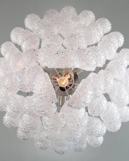 Murano Chandelier – Drop – Transparent - Zelno Lighting