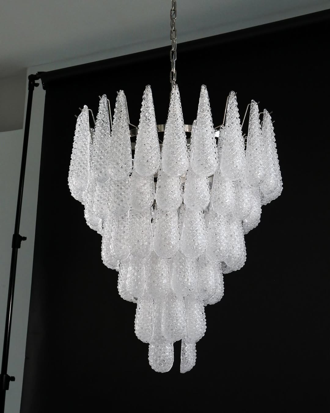 Murano Chandelier – Drop – Transparent - Zelno Lighting