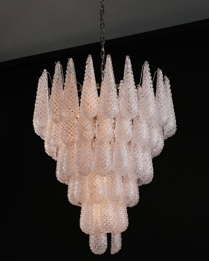 Murano Chandelier – Drop – Transparent - Zelno Lighting