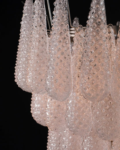 Murano Chandelier – Drop – Transparent - Zelno Lighting