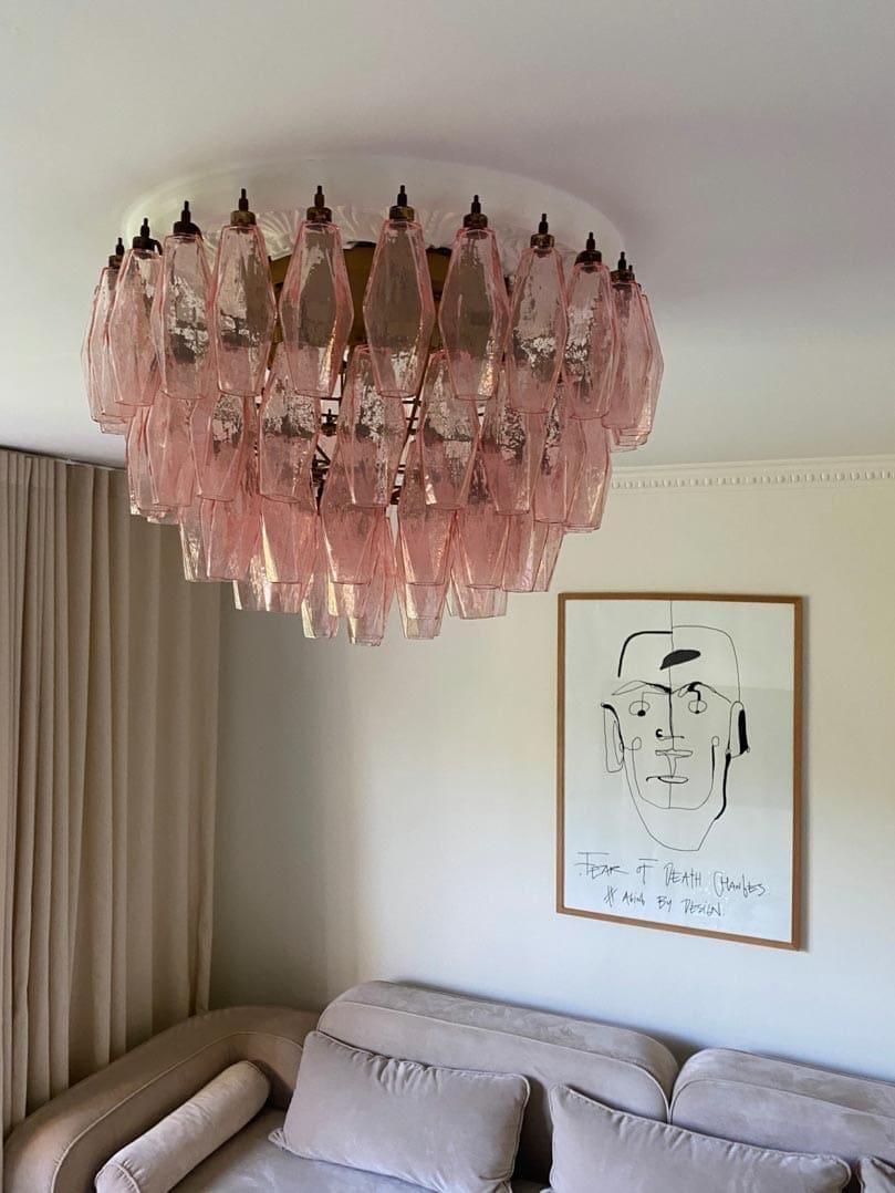 Murano Chandelier – Poliedri – 84 glasses - Zelno Lighting