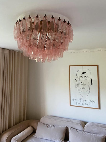 Murano Chandelier – Poliedri – 84 glasses - Zelno Lighting
