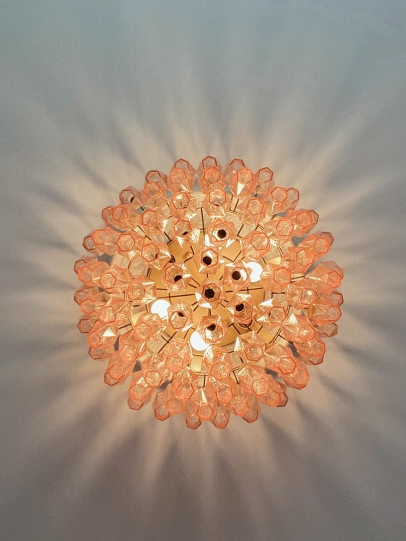 Murano Chandelier – Poliedri – 84 glasses - Zelno Lighting