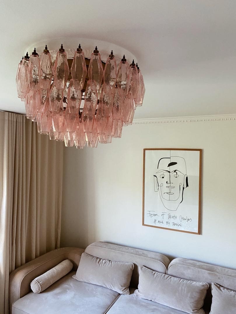 Murano Chandelier – Poliedri – 84 glasses - Zelno Lighting