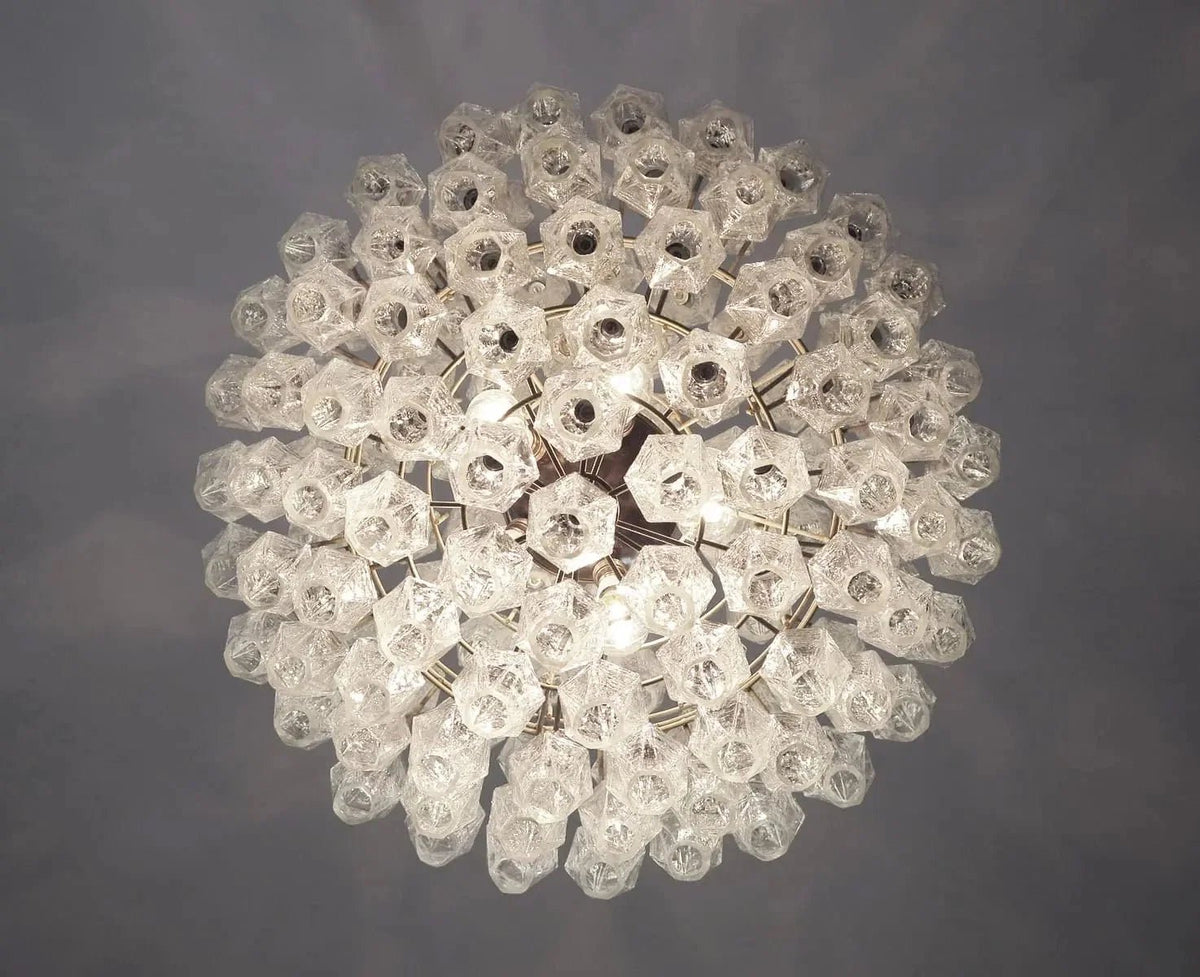 Murano Chandelier – Transparent - Zelno Lighting