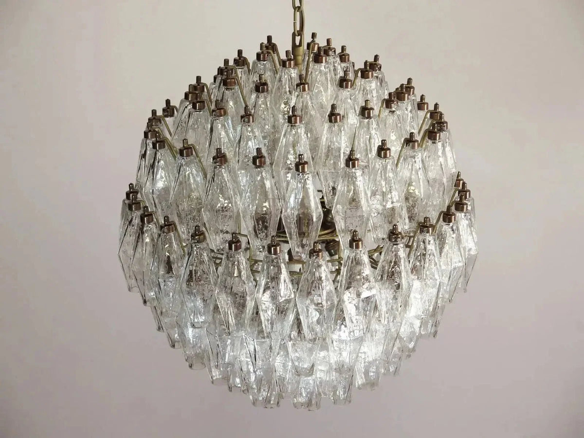 Murano Chandelier – Transparent - Zelno Lighting