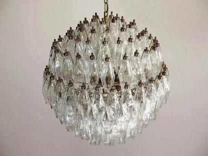 Murano Chandelier – Transparent - Zelno Lighting