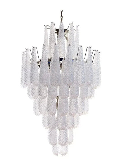 Murano Chandelier – Transparent - Zelno Lighting