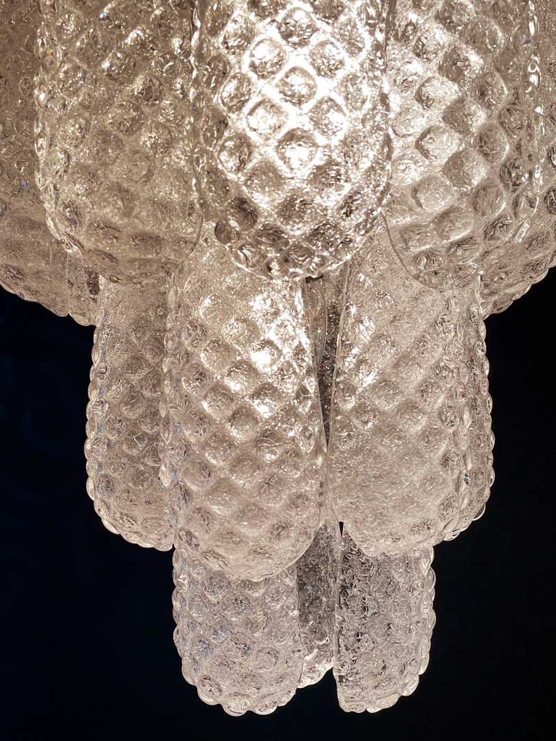 Murano Chandelier – Transparent - Zelno Lighting
