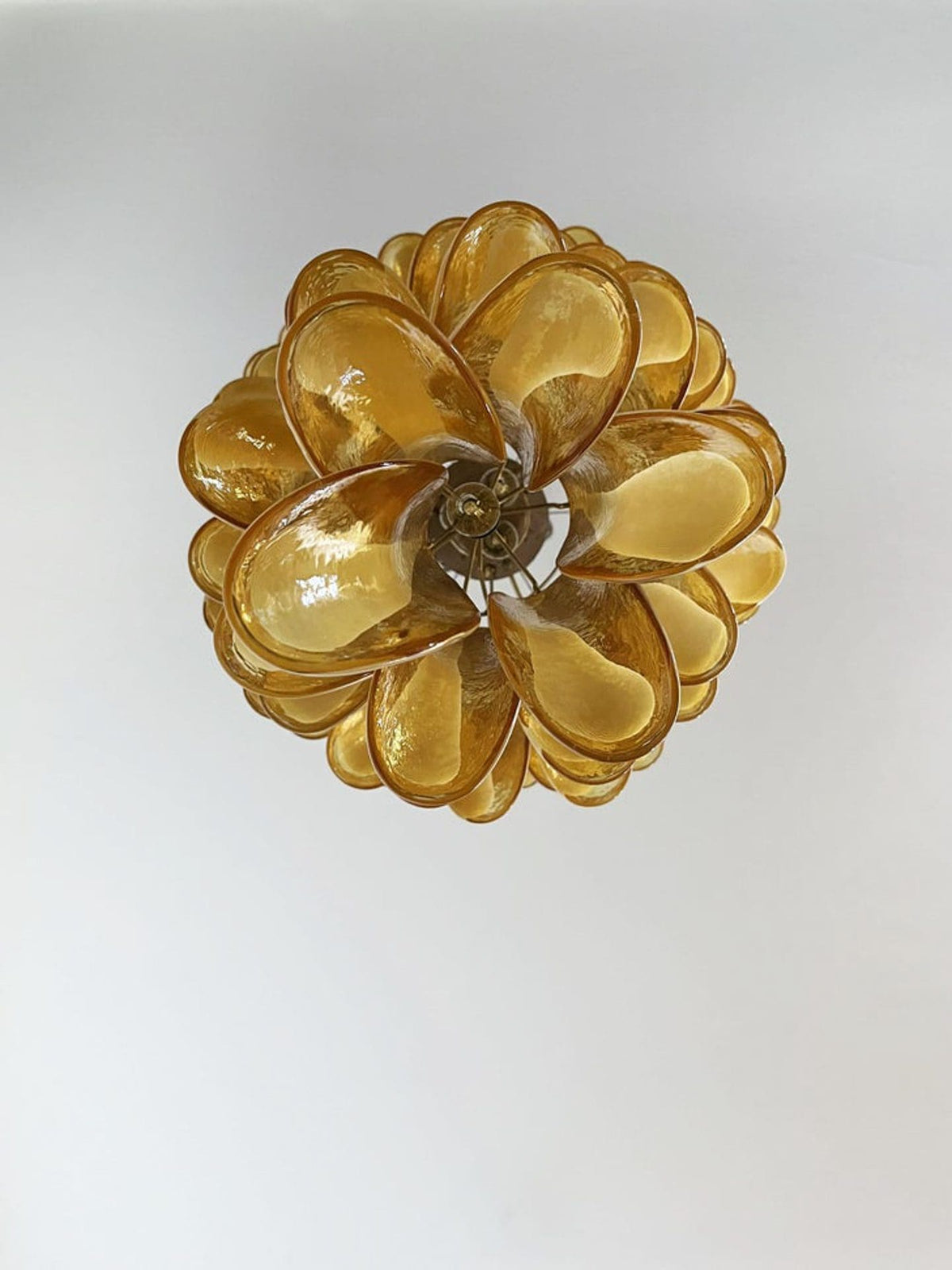 Murano Glass Chandelier – Caramel - Zelno Lighting
