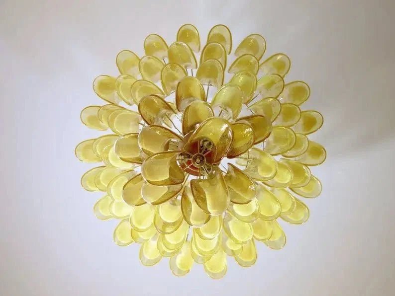Murano Glass Chandelier – Caramel - Zelno Lighting