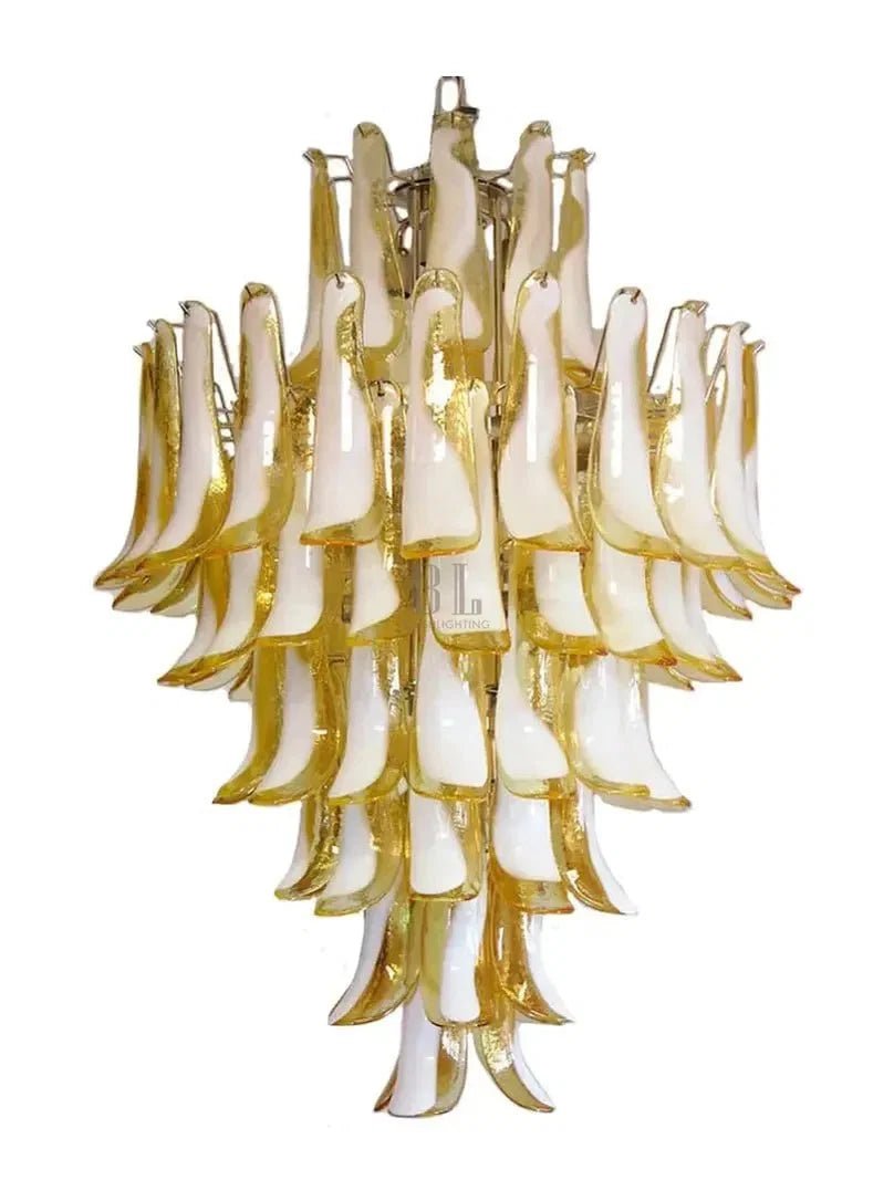 Murano Glass Chandelier – Caramel - Zelno Lighting