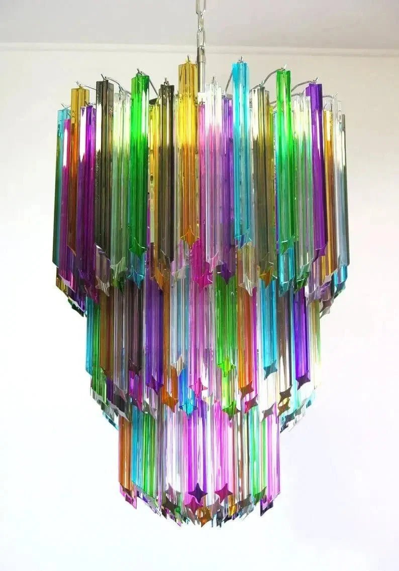 Murano Glass Chandelier – Multi - Zelno Lighting