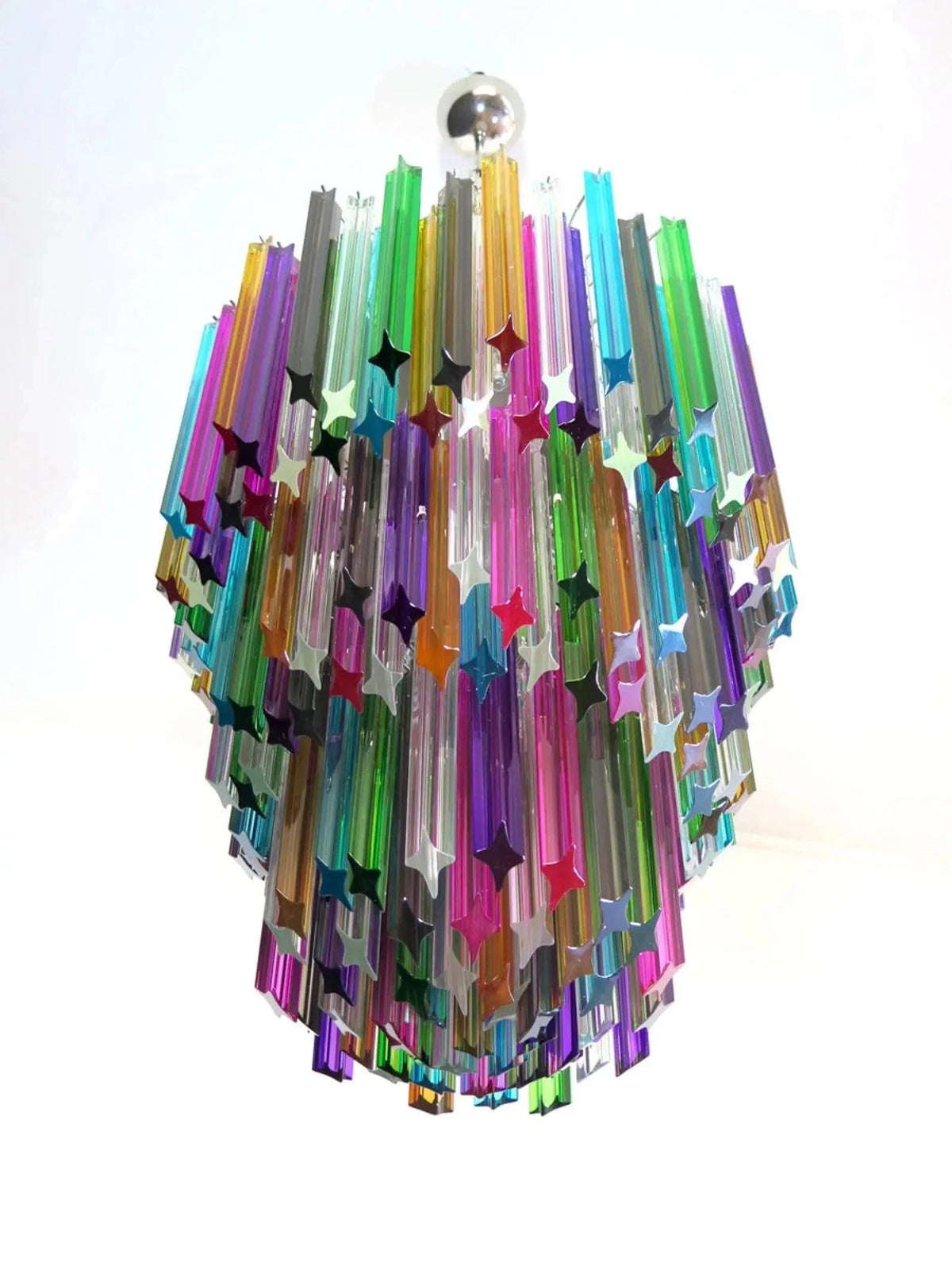 Murano Glass Chandelier – Multi - Zelno Lighting