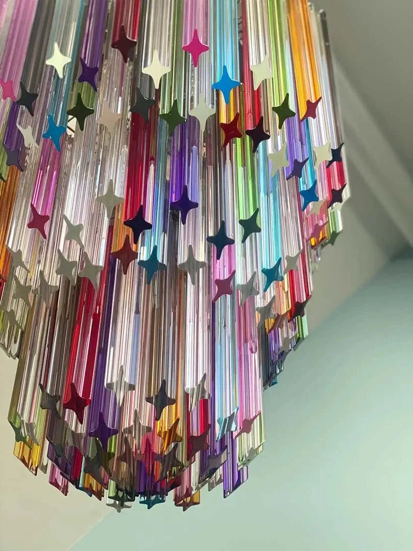 Murano Glass Chandelier – Multi - Zelno Lighting